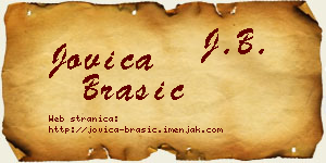 Jovica Brašić vizit kartica